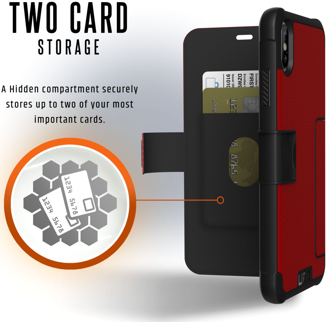 Urban Armor Gear UAG Metropolis Hoesje Apple iPhone XS Max Magma afbeelding 4