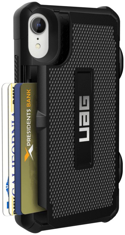 Urban Armor Gear Trooper Card Back Cover Apple iPhone XR Hoesje Zwart afbeelding 10