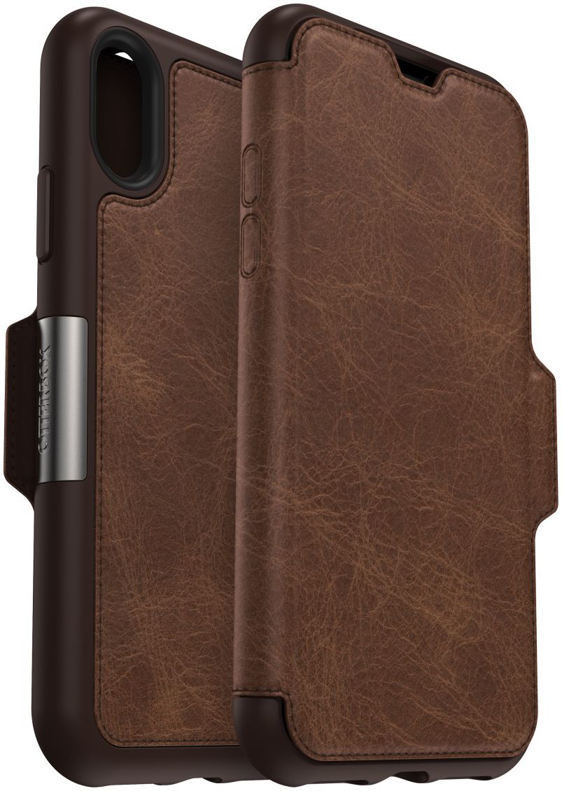 Otterbox Strada Series Apple iPhone XS / X Hoesje Book Case Espresso afbeelding 1