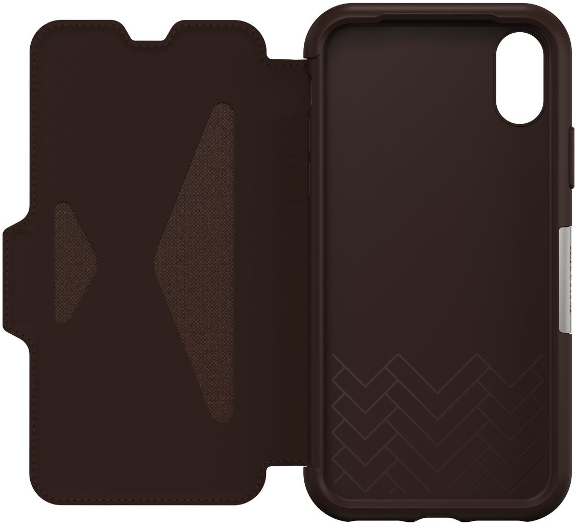 Otterbox Strada Series Apple iPhone XS / X Hoesje Book Case Espresso afbeelding 3