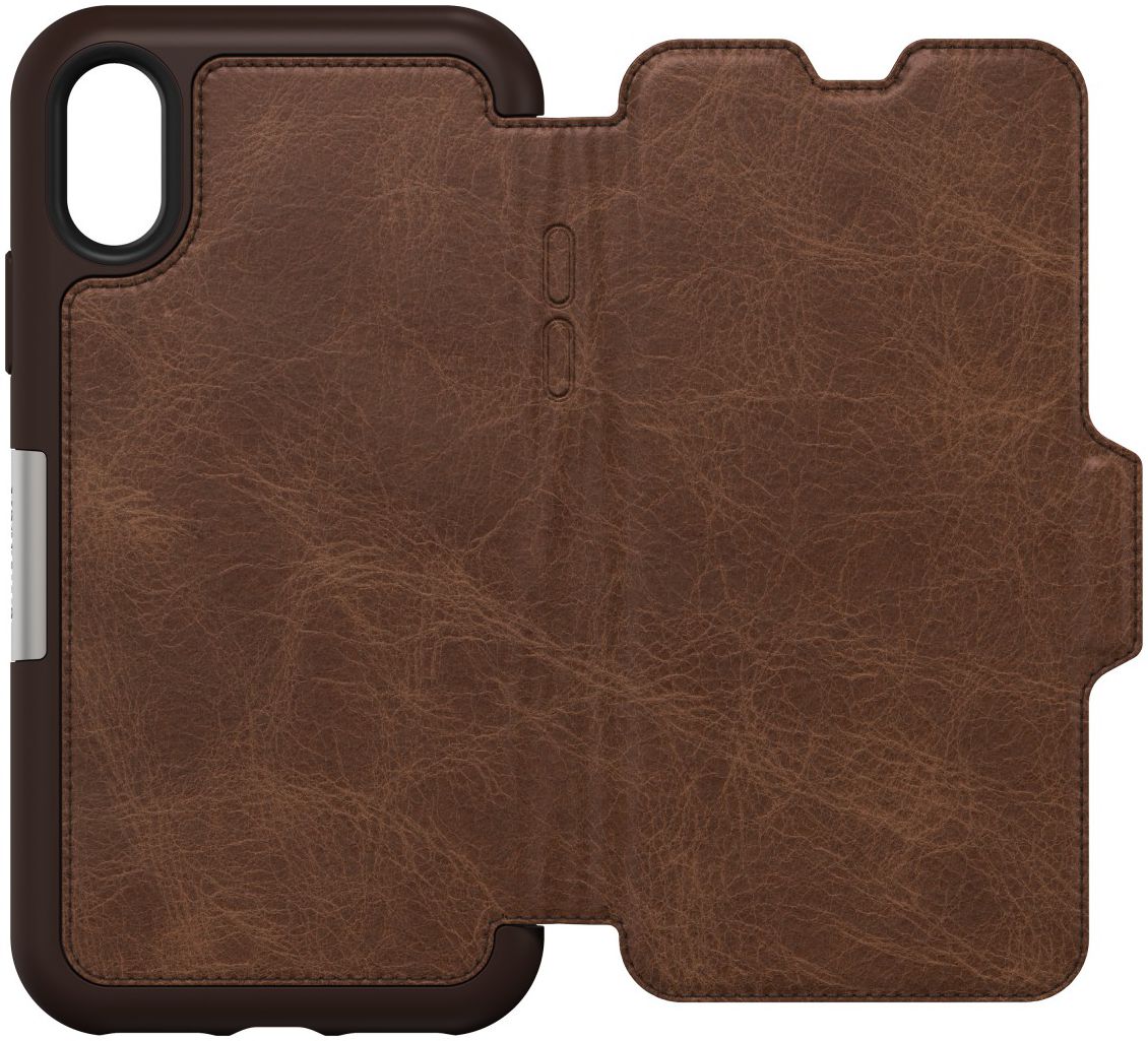 Otterbox Strada Series Apple iPhone XS / X Hoesje Book Case Espresso afbeelding 2