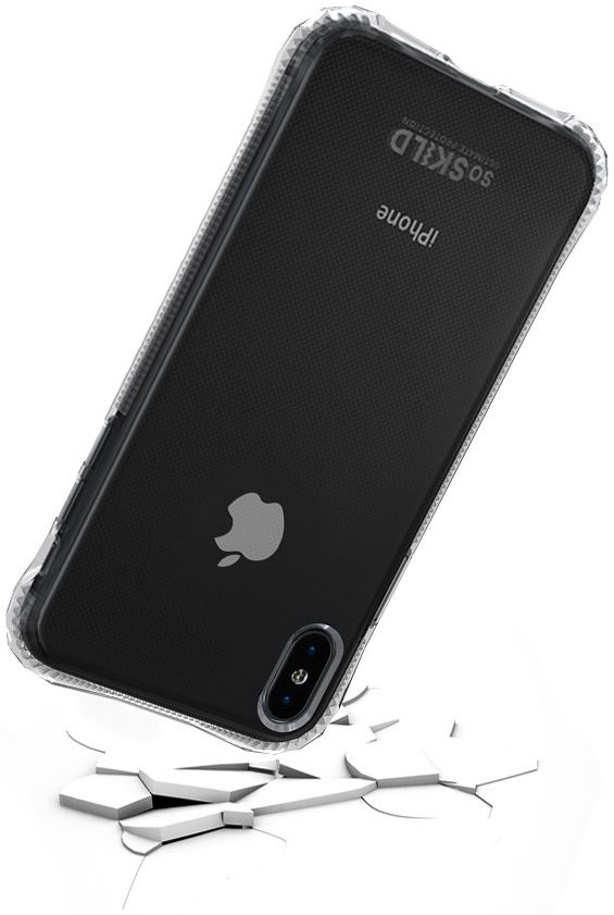 SoSkild Apple iPhone XS Max Transparant Hoesje Absorb Impact Backcover afbeelding 5