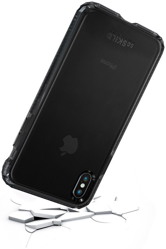 SoSkild iPhone XS Max Grijs Hoesje Defend Heavy Impact Backcover afbeelding 4