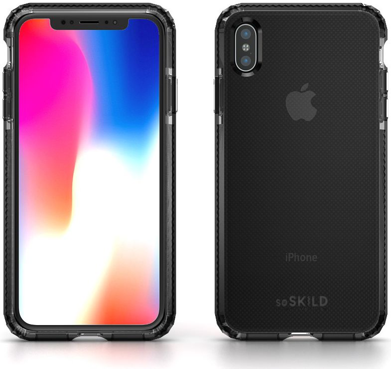 SoSkild iPhone XS Max Grijs Hoesje Defend Heavy Impact Backcover afbeelding 5