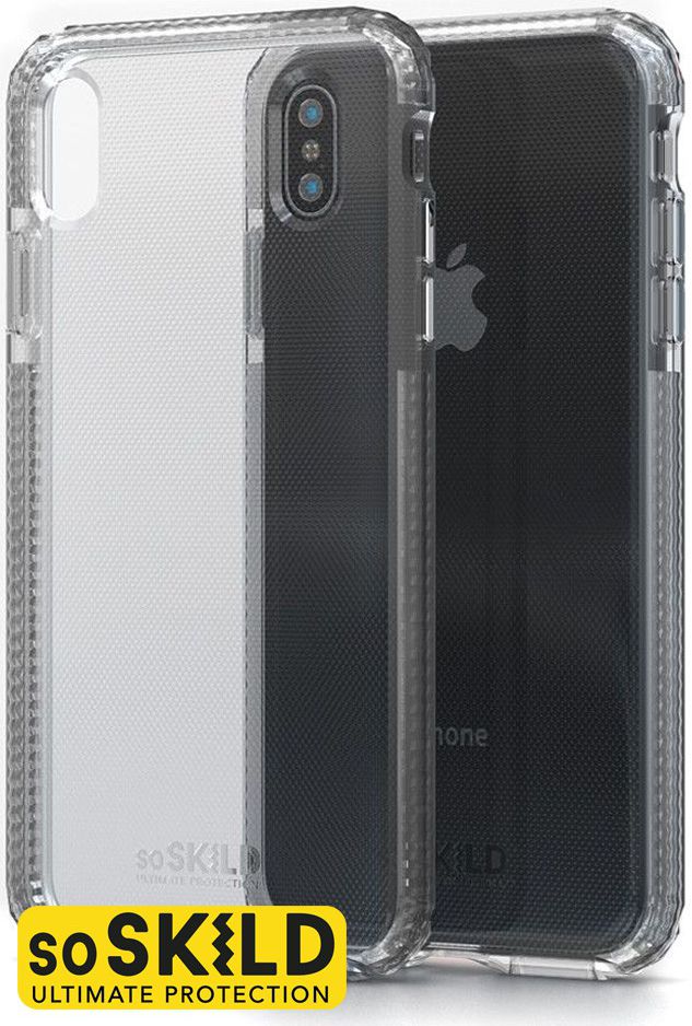 SoSkild iPhone XS Max Hoesje Defend Heavy Impact Backcover Transparant afbeelding 1