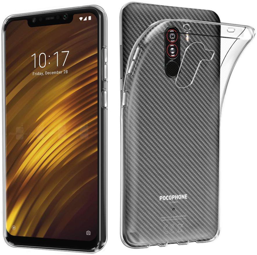Xiaomi PocoPhone F1 Hoesje Dun TPU Transparant afbeelding 1