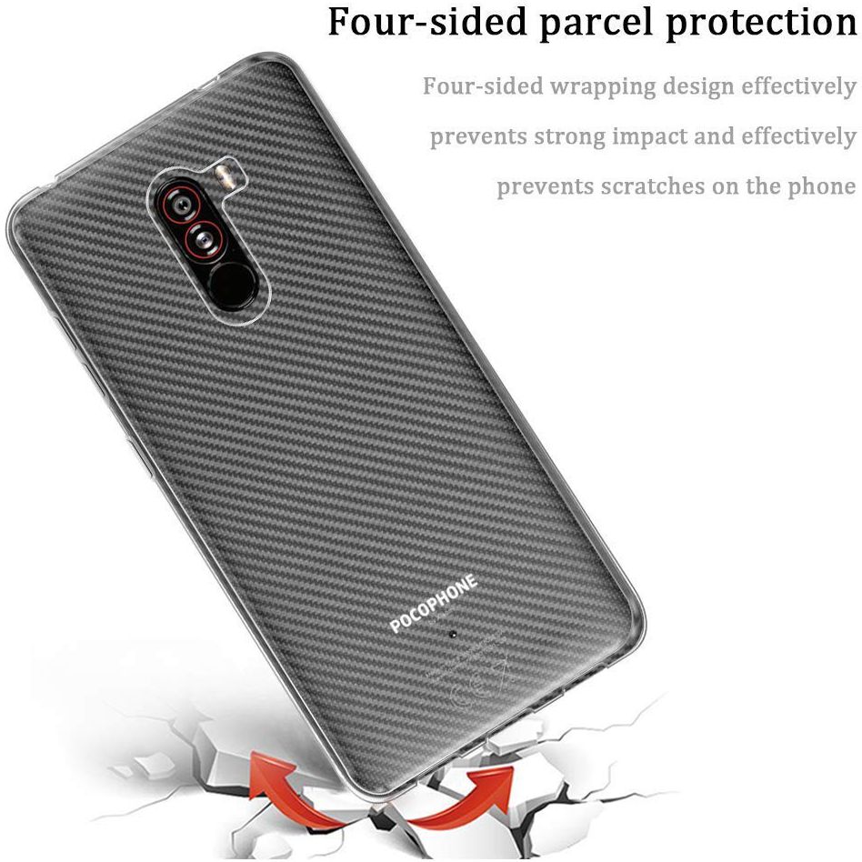 Xiaomi PocoPhone F1 Hoesje Dun TPU Transparant afbeelding 2