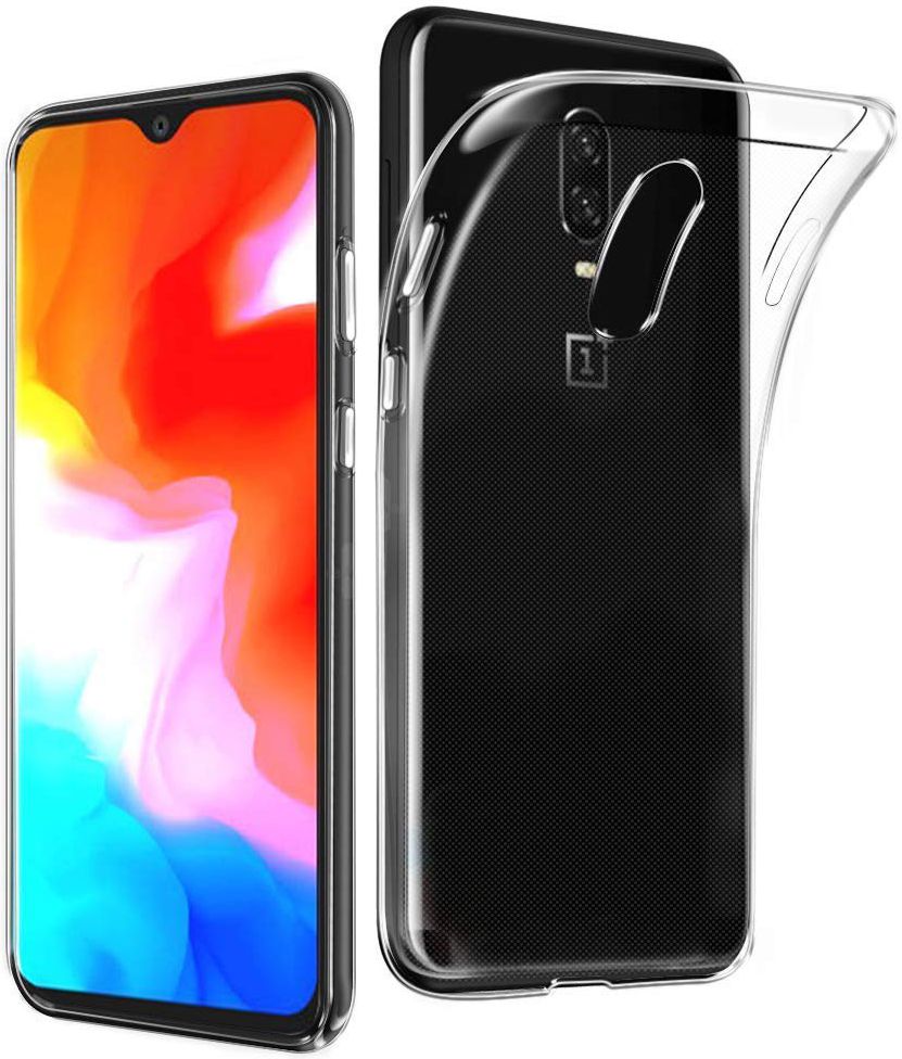 OnePlus 6T Hoesje Dun TPU Transparant afbeelding 1
