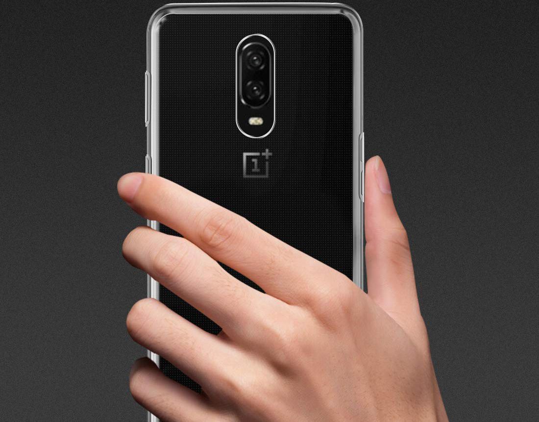 OnePlus 6T Hoesje Dun TPU Transparant afbeelding 3