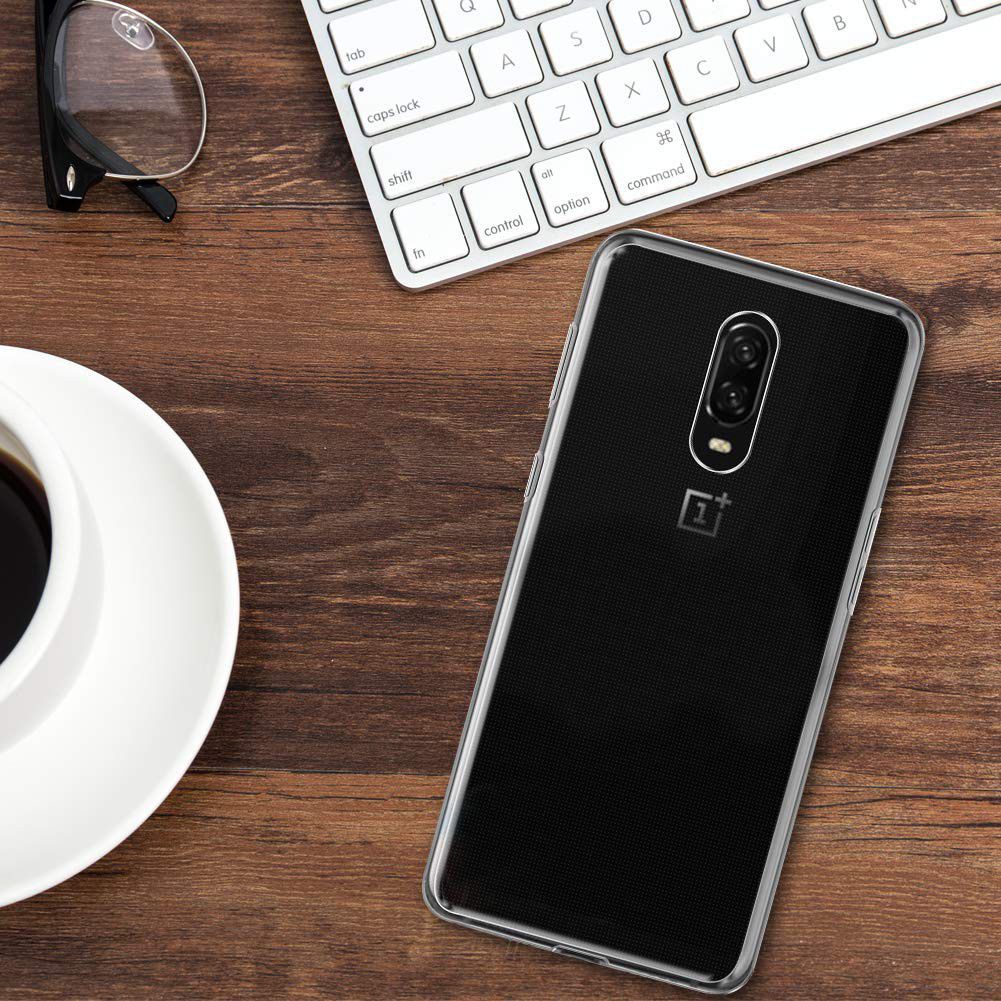 OnePlus 6T Hoesje Dun TPU Transparant afbeelding 4
