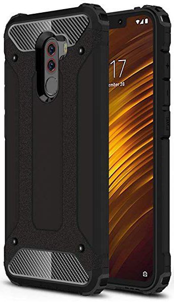 Xiaomi PocoPhone F1 Hybride Hoesje Zwart afbeelding 1