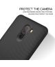 Xiaomi PocoPhone F1 Twill Slim Texture Back Cover Zwart
