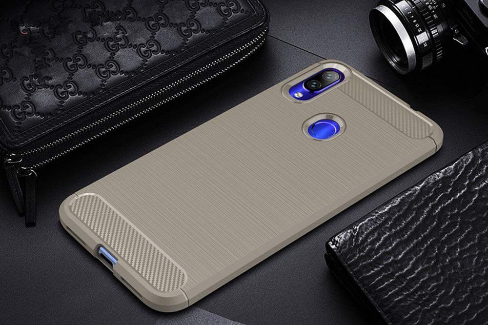 Xiaomi Pocophone F1 Brushed TPU Hoesje Grijs afbeelding 2