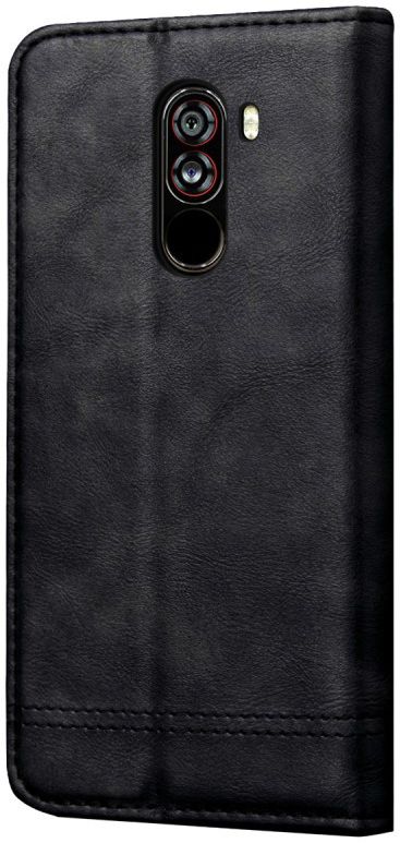 Xiaomi PocoPhone F1 Hoesje met Kaarthouder Zwart afbeelding 6