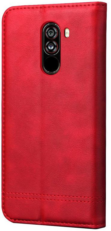 Xiaomi PocoPhone F1 Hoesje met Kaarthouder Rood afbeelding 5