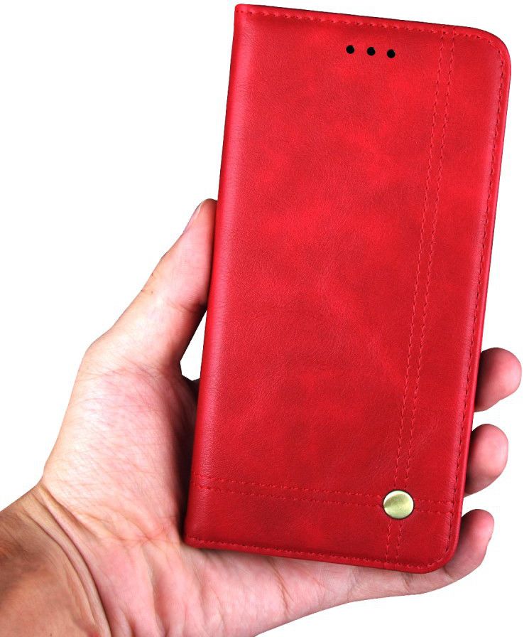 Xiaomi PocoPhone F1 Hoesje met Kaarthouder Rood afbeelding 6