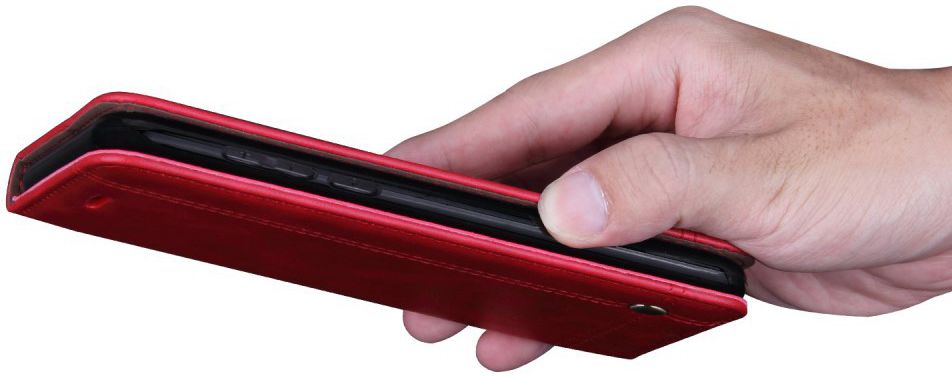 Xiaomi PocoPhone F1 Hoesje met Kaarthouder Rood afbeelding 7