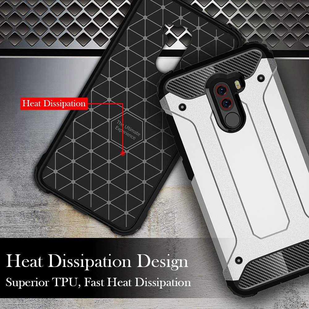 Xiaomi PocoPhone F1 Hybride Hoesje Donker Blauw afbeelding 6