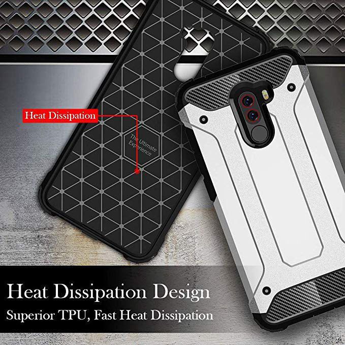 Xiaomi PocoPhone F1 Hybride Hoesje Goud afbeelding 3