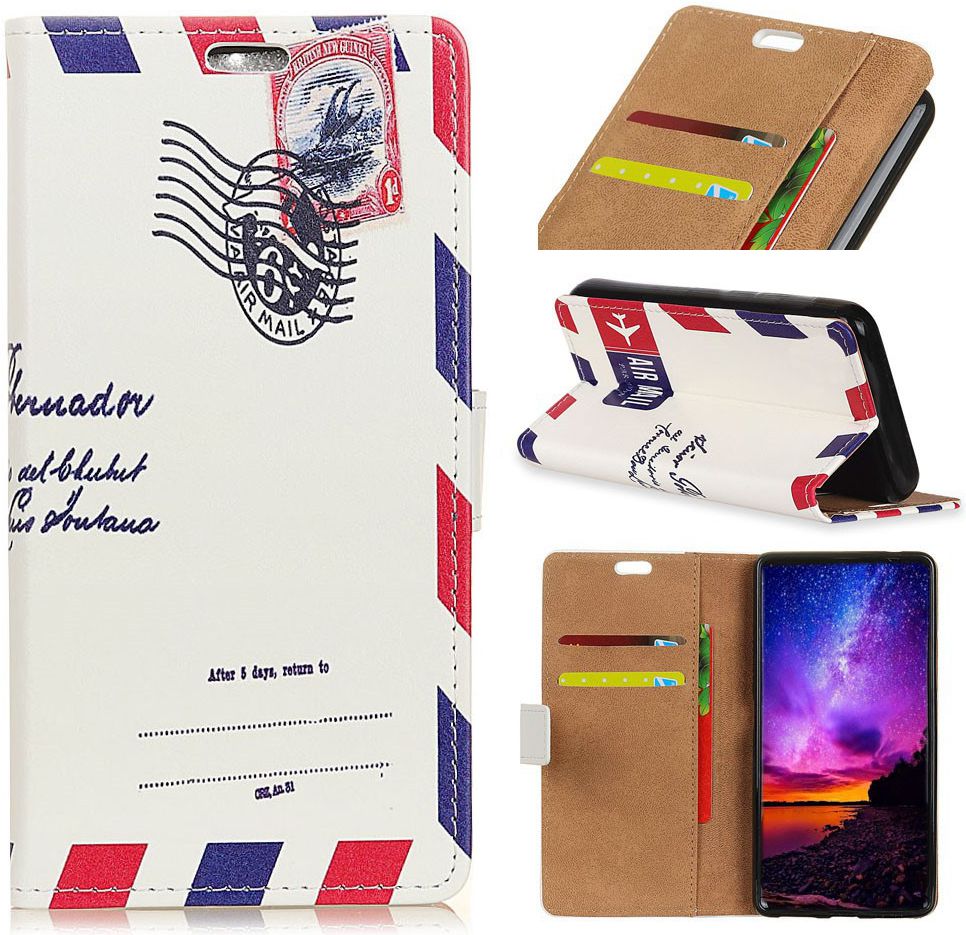 Huawei Mate 20 Lite Bookcase Hoesje met Print Postcard afbeelding 1