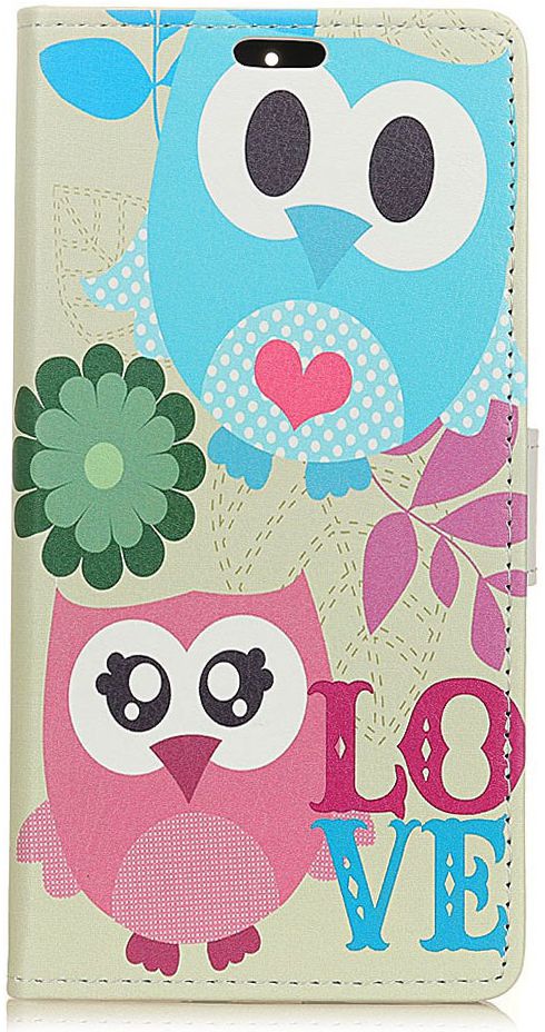 Huawei Mate 20 Lite Bookcase Hoesje met Print Uilen afbeelding 4