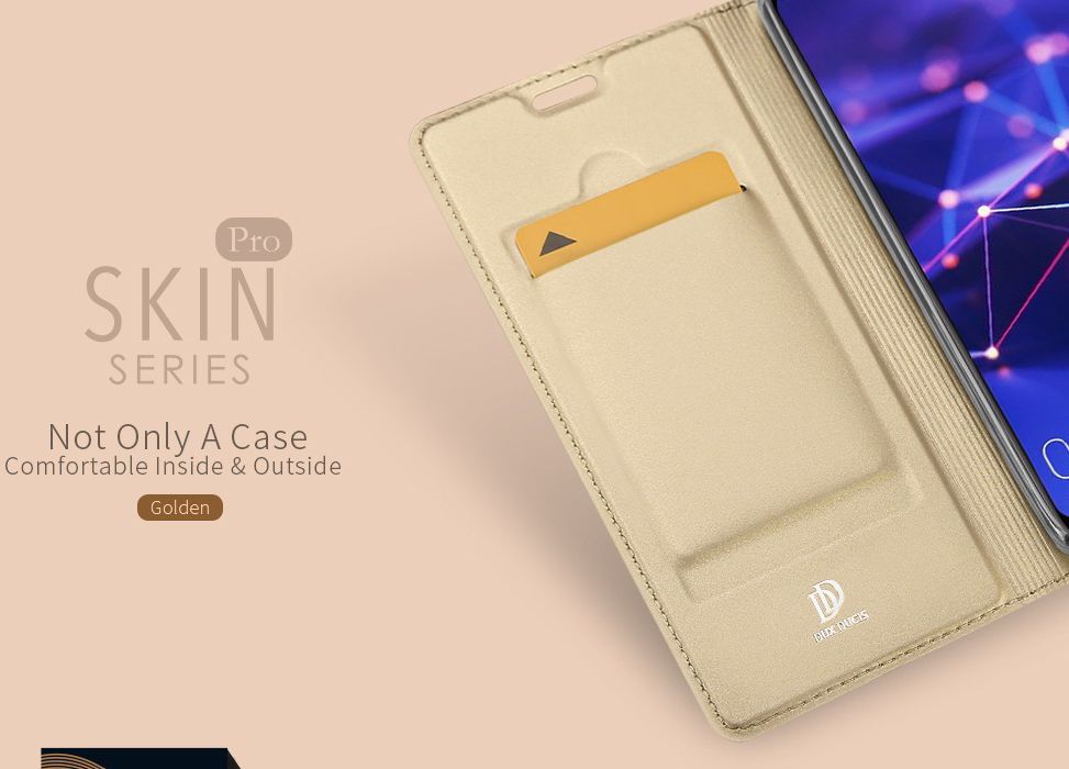 Dux Ducis Huawei Mate 20 Lite Bookcase Hoesje Goud afbeelding 7