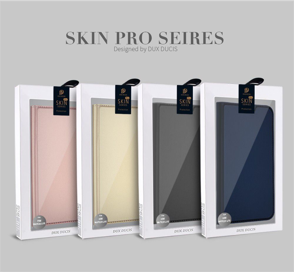Dux Ducis Huawei Mate 20 Lite Bookcase Hoesje Goud afbeelding 12