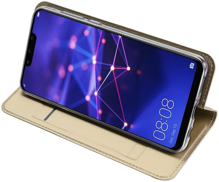 Dux Ducis Huawei Mate 20 Lite Bookcase Hoesje Goud afbeelding 4