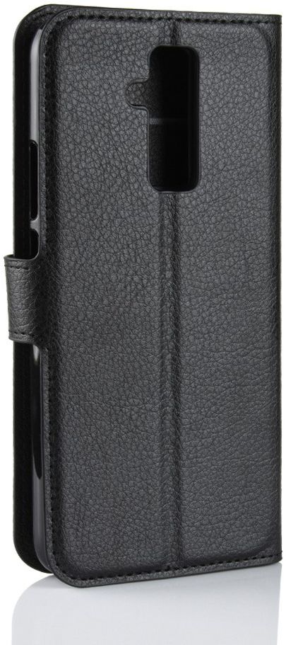 Huawei Mate 20 Lite Lederen Wallet Stand Hoesje Zwart afbeelding 4