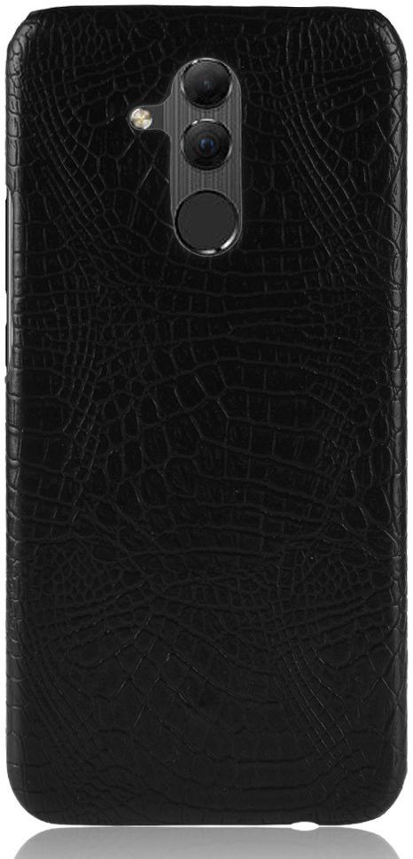 Huawei Mate 20 Lite Hoesje met Krokodil Textuur Zwart afbeelding 3