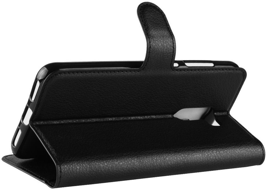 Xiaomi Pocophone F1 Lederen Wallet Stand Hoesje Zwart afbeelding 5