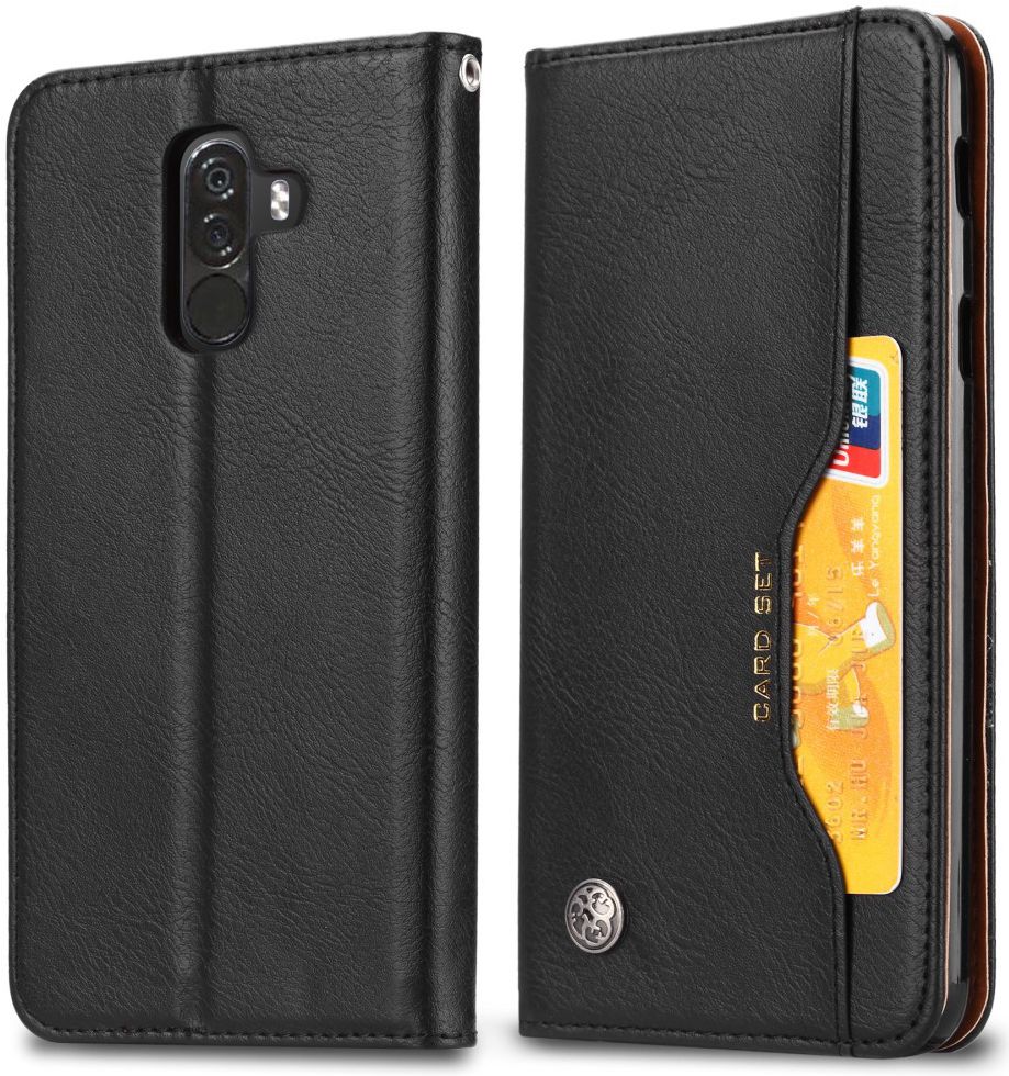Xiaomi Pocophone F1 Luxe Portemonnee Hoesje Zwart afbeelding 2