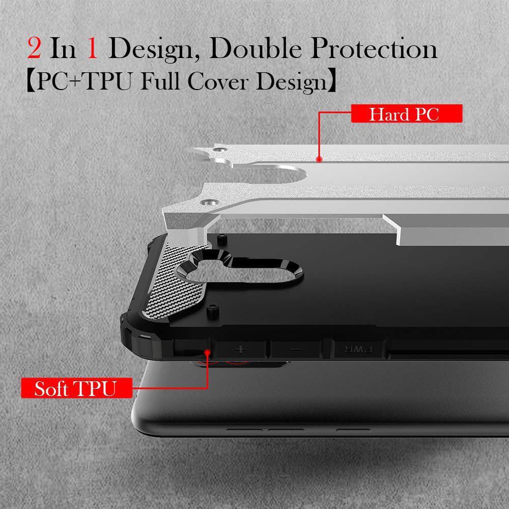 Xiaomi PocoPhone F1 Hybride Hoesje Grijs afbeelding 2
