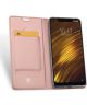 Dux Ducis Xiaomi Pocophone F1 Premium Bookcase Hoesje Roze Goud