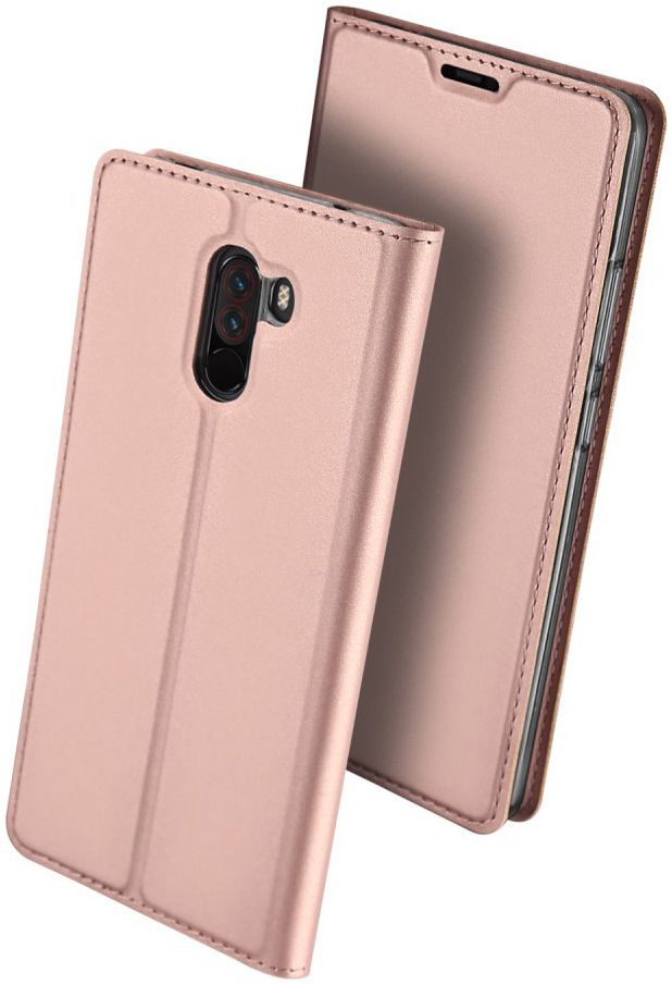 Dux Ducis Xiaomi Pocophone F1 Premium Bookcase Hoesje Roze Goud afbeelding 6
