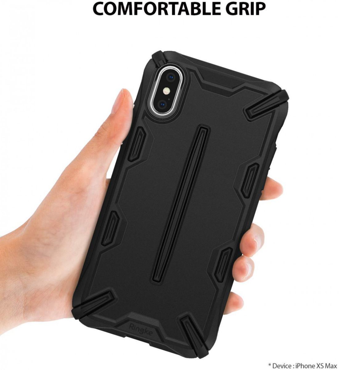 Ringke Dual X Apple iPhone XS Max Hoesje Zwart afbeelding 5