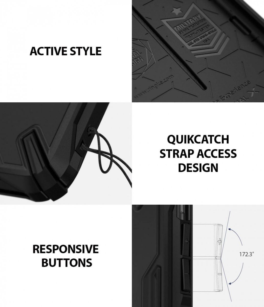 Ringke Dual X Apple iPhone XS Max Hoesje Zwart afbeelding 6