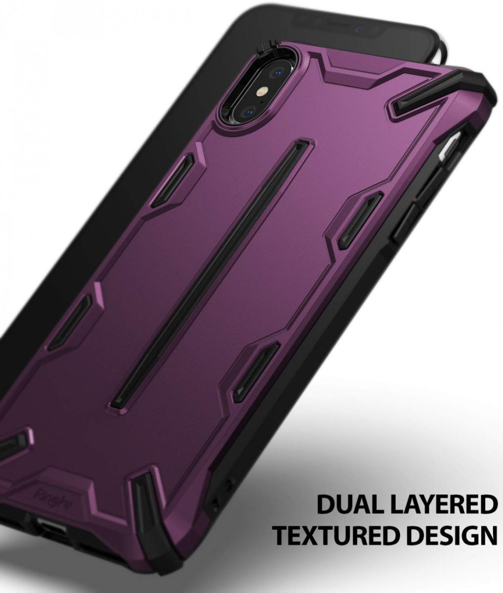 Ringke Dual X Apple iPhone XS Max Hoesje Paars afbeelding 5