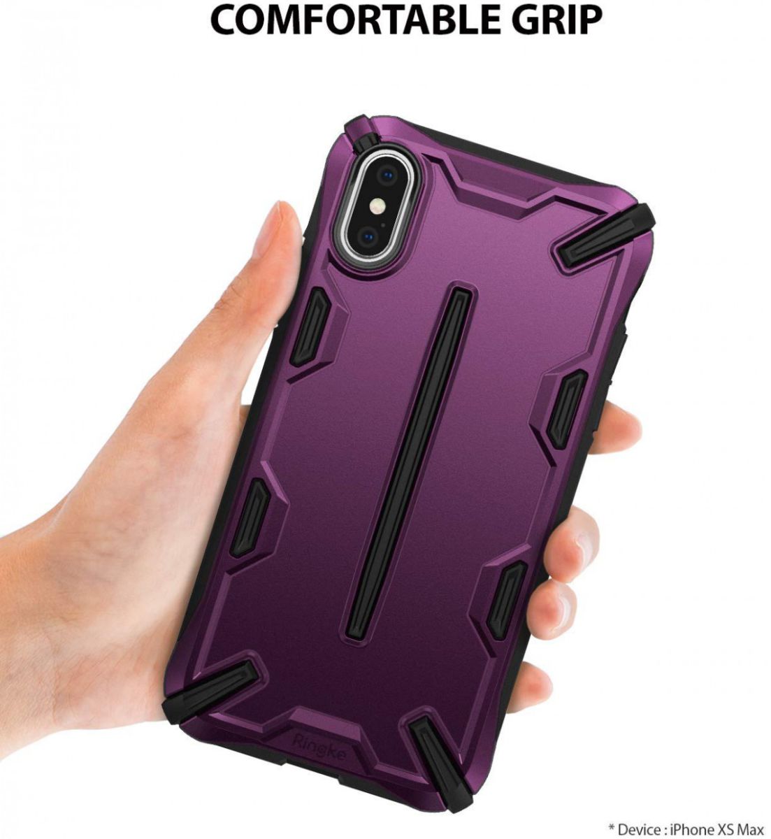 Ringke Dual X Apple iPhone XS Max Hoesje Paars afbeelding 6