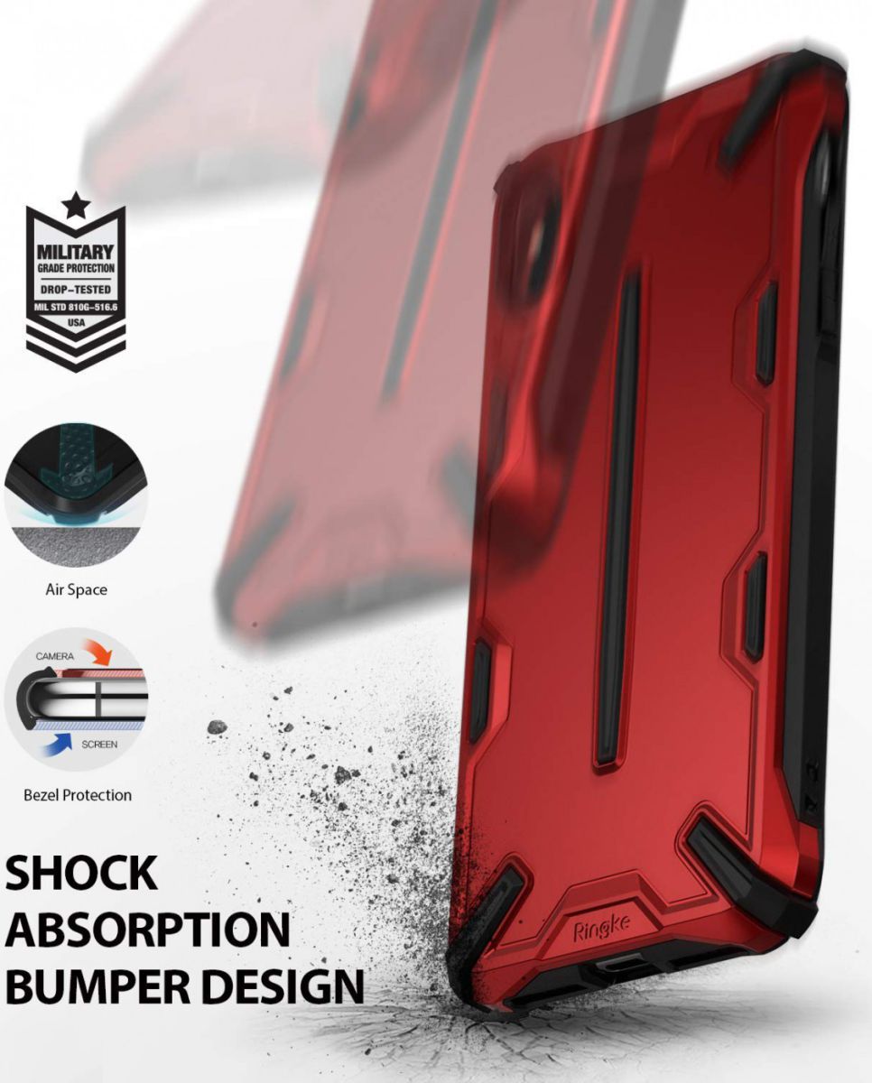 Ringke Dual X Apple iPhone XS Hoesje Rood afbeelding 4