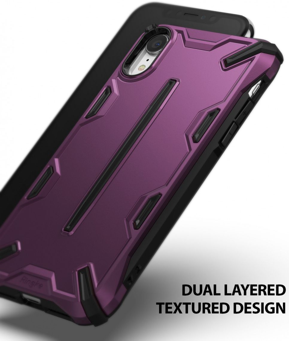 Ringke Dual X Apple iPhone XR Hoesje Paars afbeelding 2