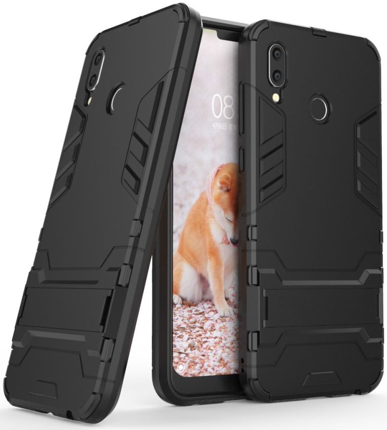 Honor Play Hybride Stand Hoesje Zwart afbeelding 3