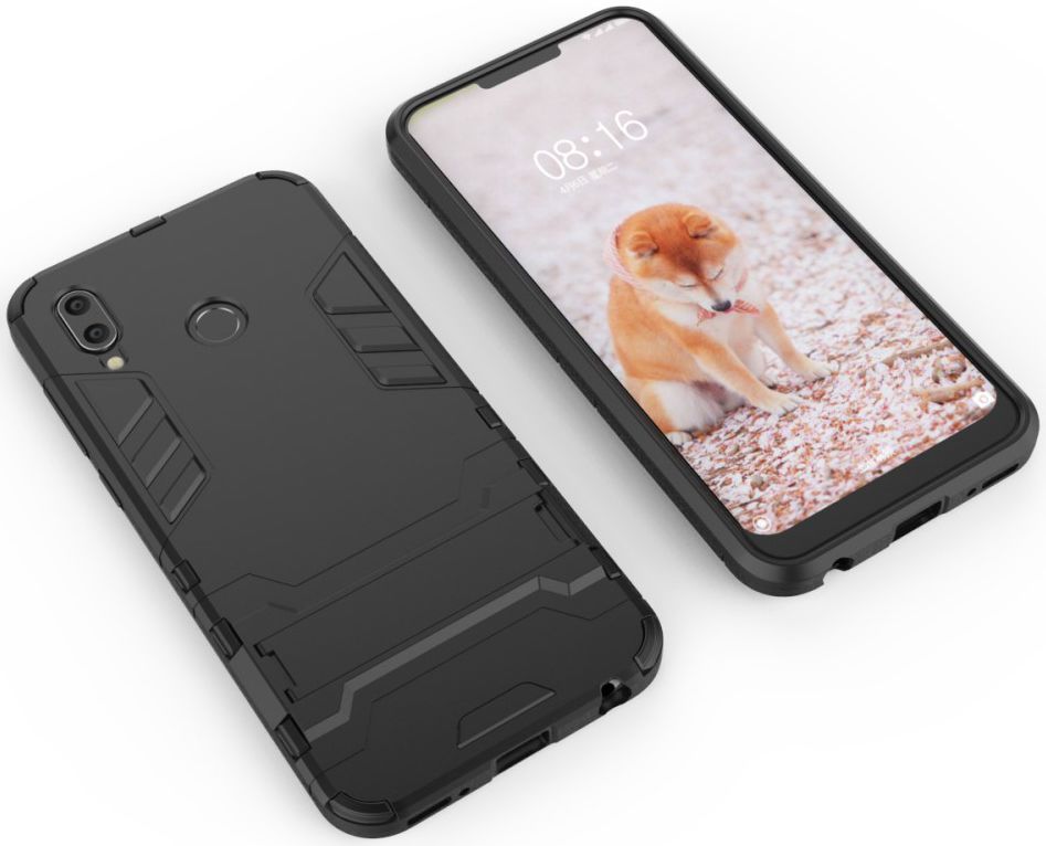 Honor Play Hybride Stand Hoesje Zwart afbeelding 5