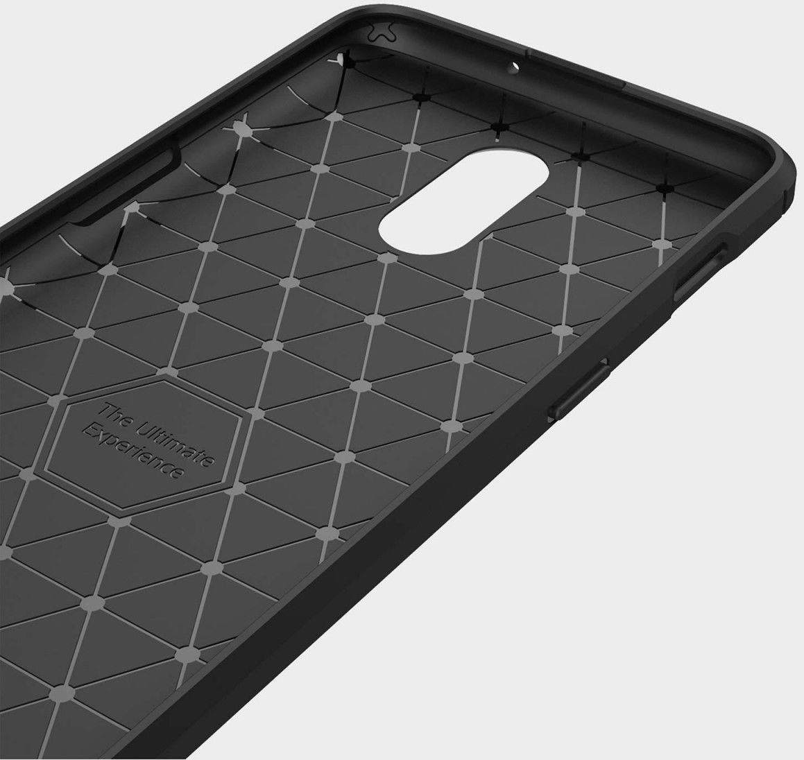 OnePlus 6T Geborsteld TPU Hoesje Blauw afbeelding 4