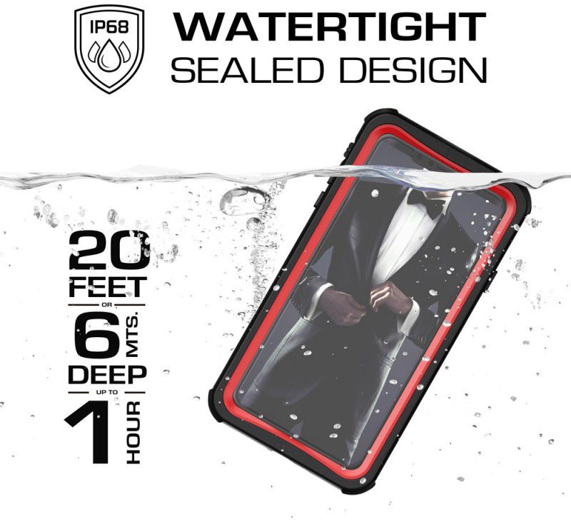 Ghostek Nautical 2 Waterbestendig Hoesje Apple iPhone XS Max Rood afbeelding 2