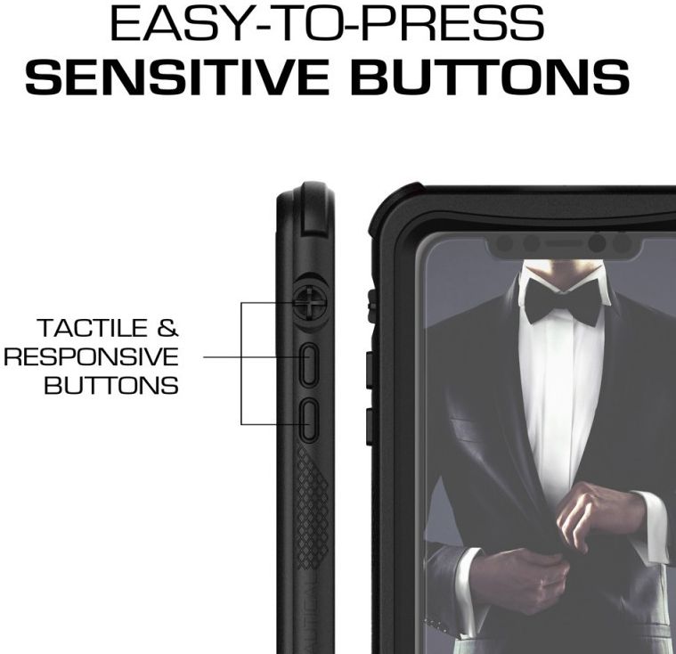 Ghostek Nautical 2 Waterbestendig Hoesje Apple iPhone XS Zwart afbeelding 4