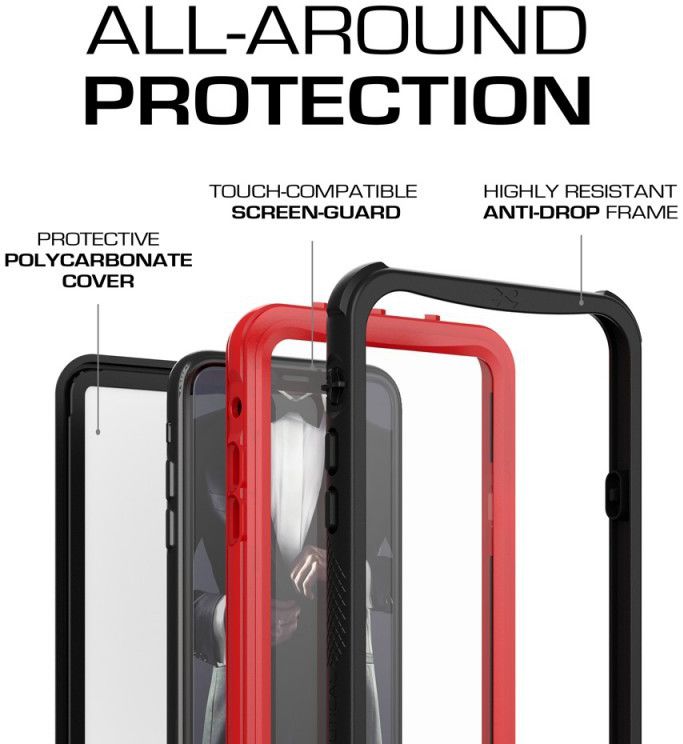Ghostek Nautical 2 Waterbestendig Hoesje Apple iPhone XS Rood afbeelding 6