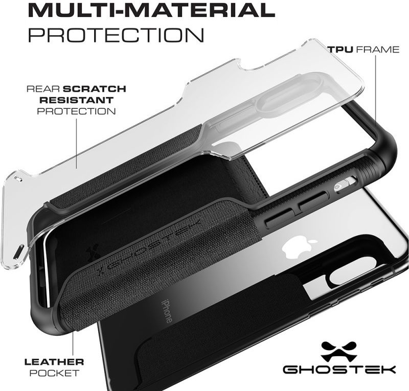 Ghostek Exec 3 Apple iPhone XS Max Zwart afbeelding 2