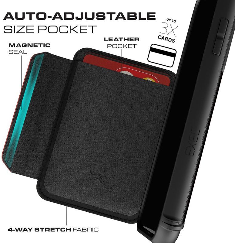 Ghostek Exec 3 Apple iPhone XS Max Zwart afbeelding 3