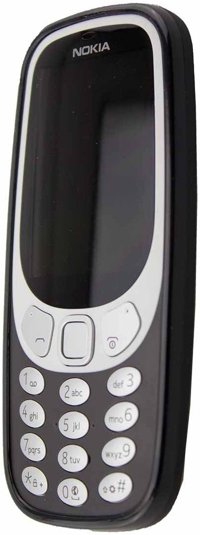 Nokia 3310 3G/4G TPU Hoesje Zwart afbeelding 3